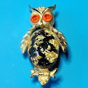 Golden Owl Pendant/Brooch